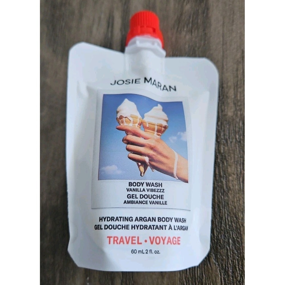 Josie Maran Body Wash Vanilla Vibezzz (Vanilla,Juniper) 2 fl oz NEW